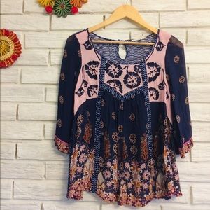 Anthropologie Floreat Multicolor Top